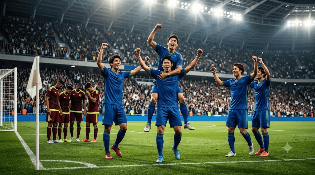Featured image for article: Japan vs Venezuela: Ayase Ueda Scores Twice as Japan Win 2-1 in Friendly