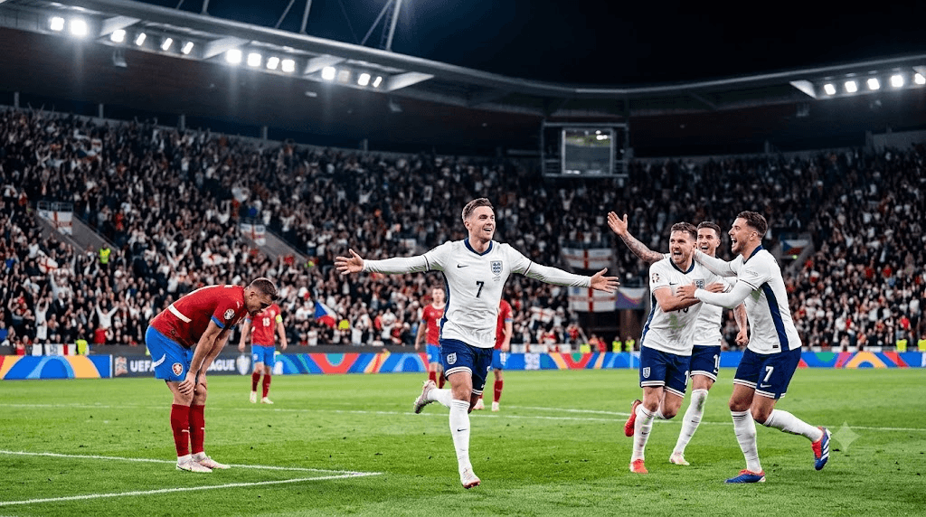 Featured image for article: Czechia vs England: Gordon and Kane Fire England to 2-0 Nations League Win
